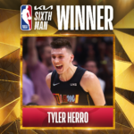 【NBAニュース】タイラー・ヒーローがNBA2021-22年シーズンのシックスマン賞を受賞